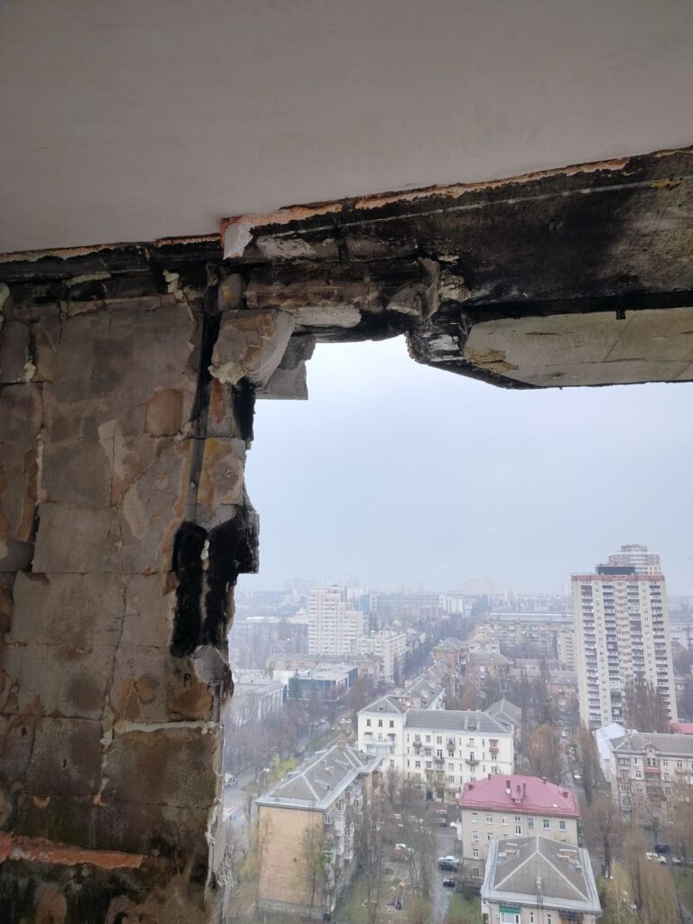 Ремонт після приліту шахеда