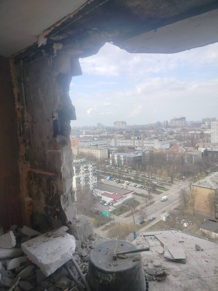 Ремонт після приліту шахеда